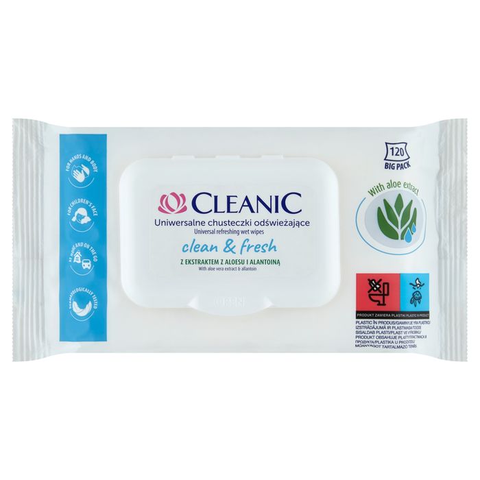 CLEANIC CHUSTECZKI ODŚWIŻAJĄCE 120SZT main product photo