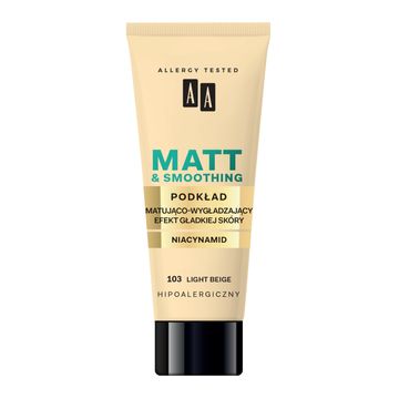 AA Make Up Matt podkład matująco wygładzający 103 light beige 30 ml