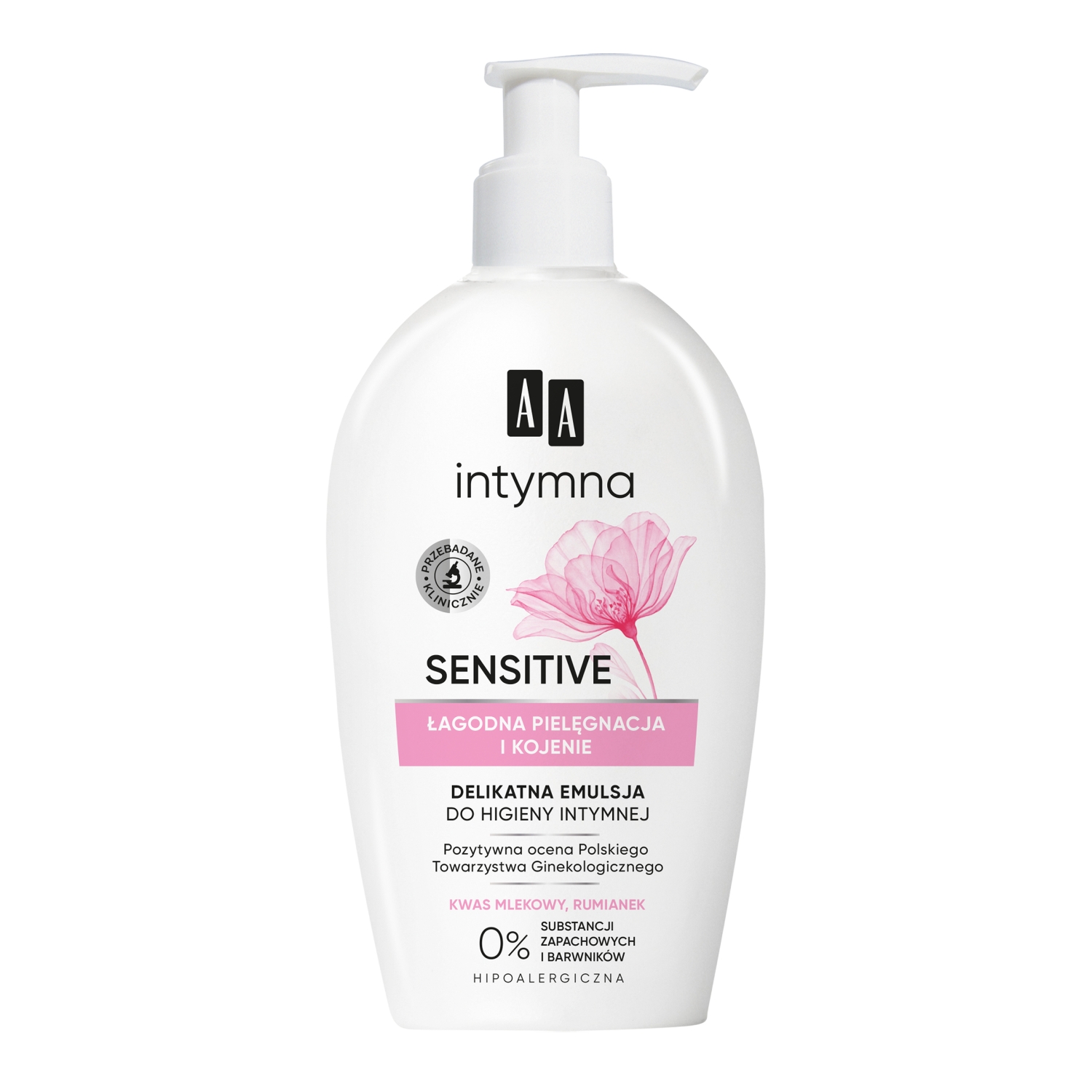 AA Intymna emulsja do higieny intymnej dozownik Sensitive 300 ml