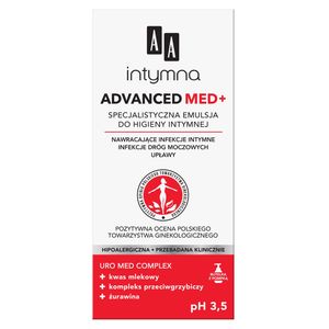AA Intymna Advanced Med+ specjalistyczna emulsja do higieny intymnej pH 3,5 300 ml