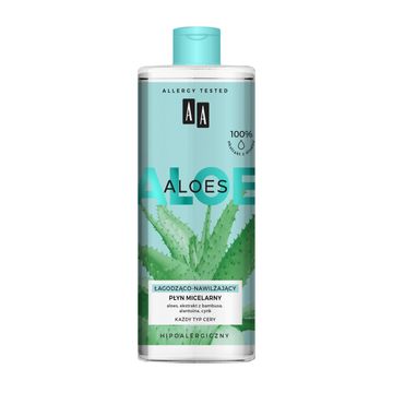 AA Aloes 100% aloe vera extract płyn micelarny łagodząco-nawilżający 400 ml