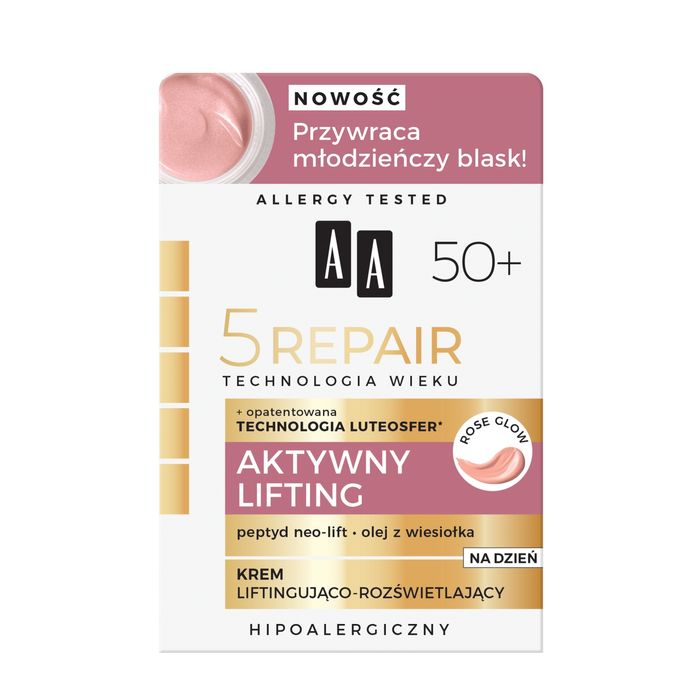 AA Technologia Wieku 5Repair 50+ Aktywny Lifting krem na dzień liftingująco-rozświetlający 50 ml main product photo