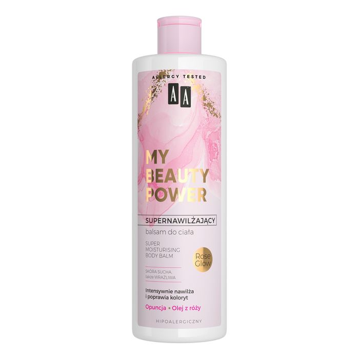 AA My Beauty Power Supernawilżający balsam do ciała Opuncja + Rose Glow 400 ml main product photo