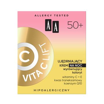 AA Vita C Lift 50+ ujędrniający krem na noc wyrównujący koloryt 50 ml