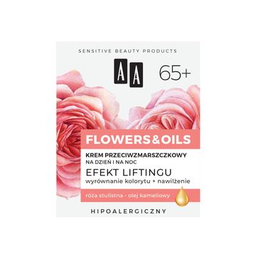 AA Flowers&Oils 65+ Efekt Liftingu Krem przeciwzmarszczkowy na dzień i noc 50 ml