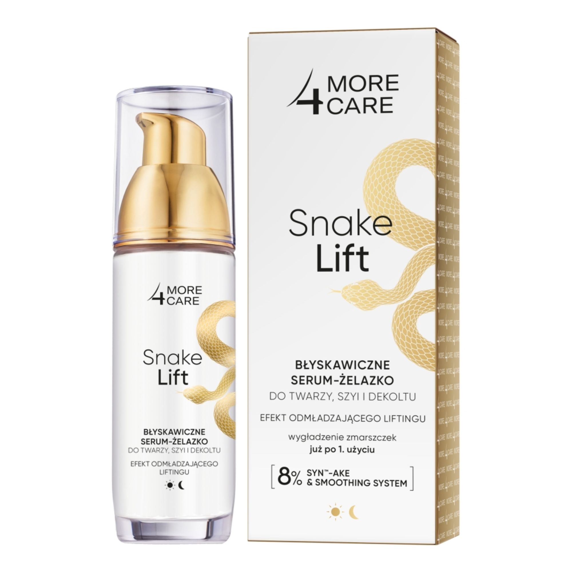 MORE4CARE Snake Lift serum-żelazko do twarzy szyi i dekoltu 35 ml