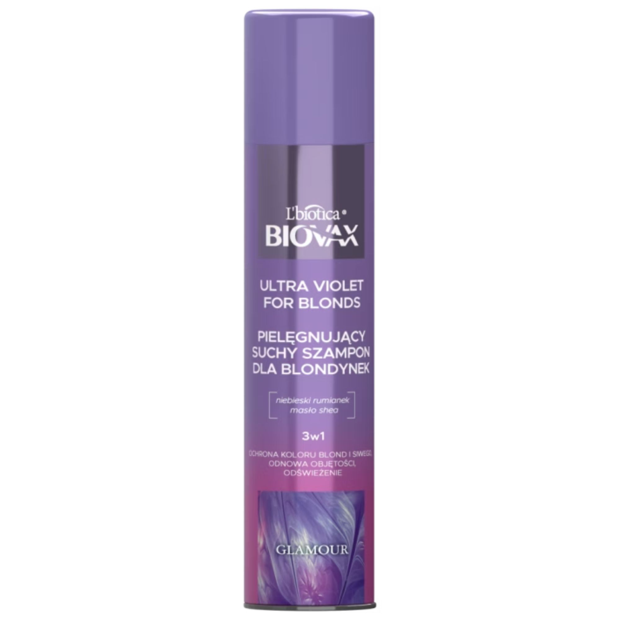 Biovax suchy szampon Glamour Ultra Violet For Blonds 200 ml