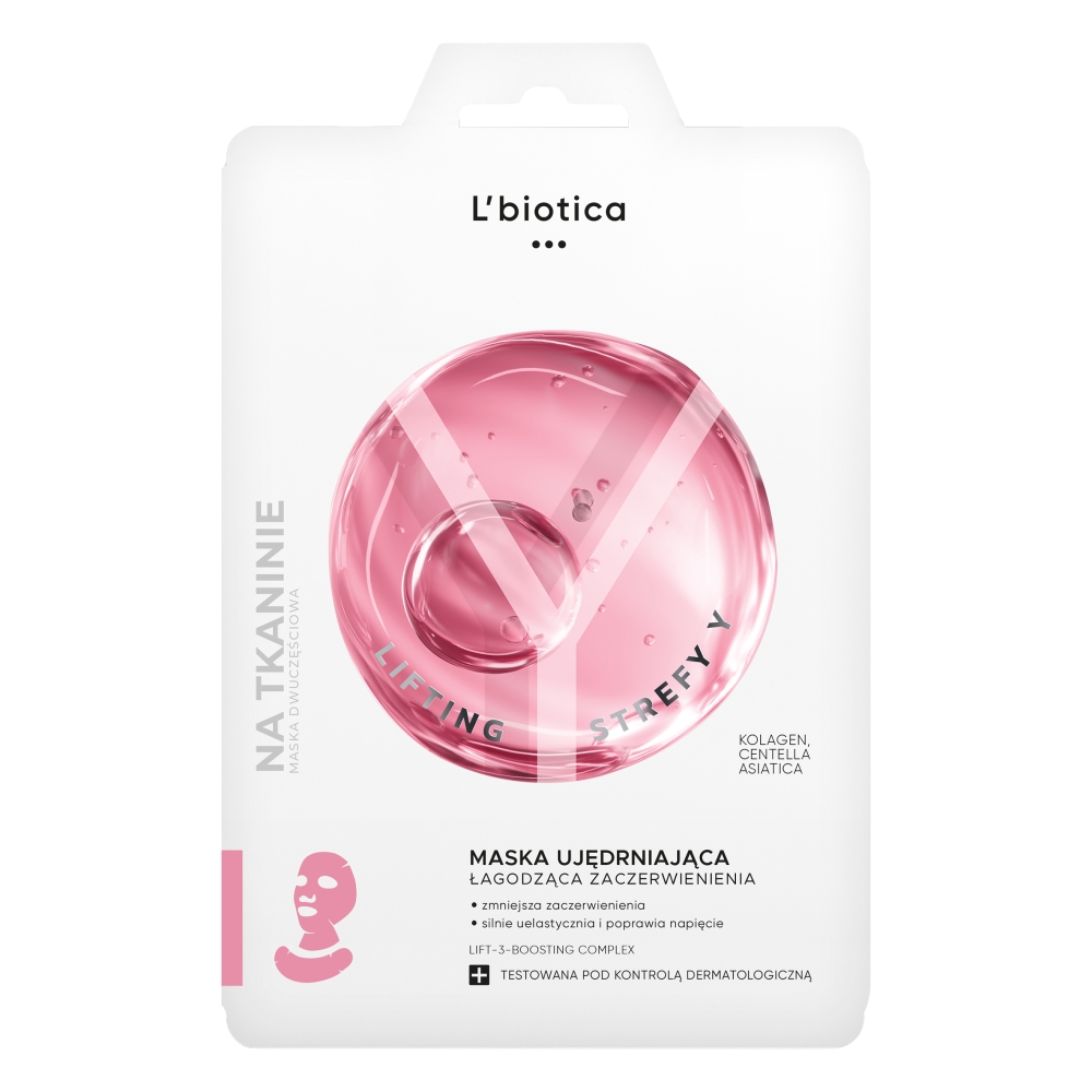 L’biotica Lift Stay ujędrniająca maska tkankowa łagodząca 1 szt.