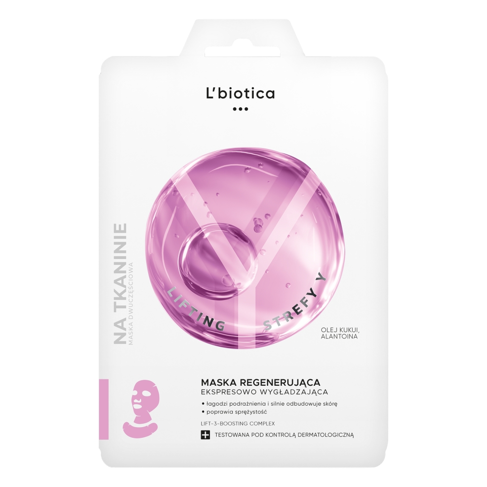 L’biotica Lift Stay regenerująca maska do twarzy o efekcie wygładzającym 1 szt.