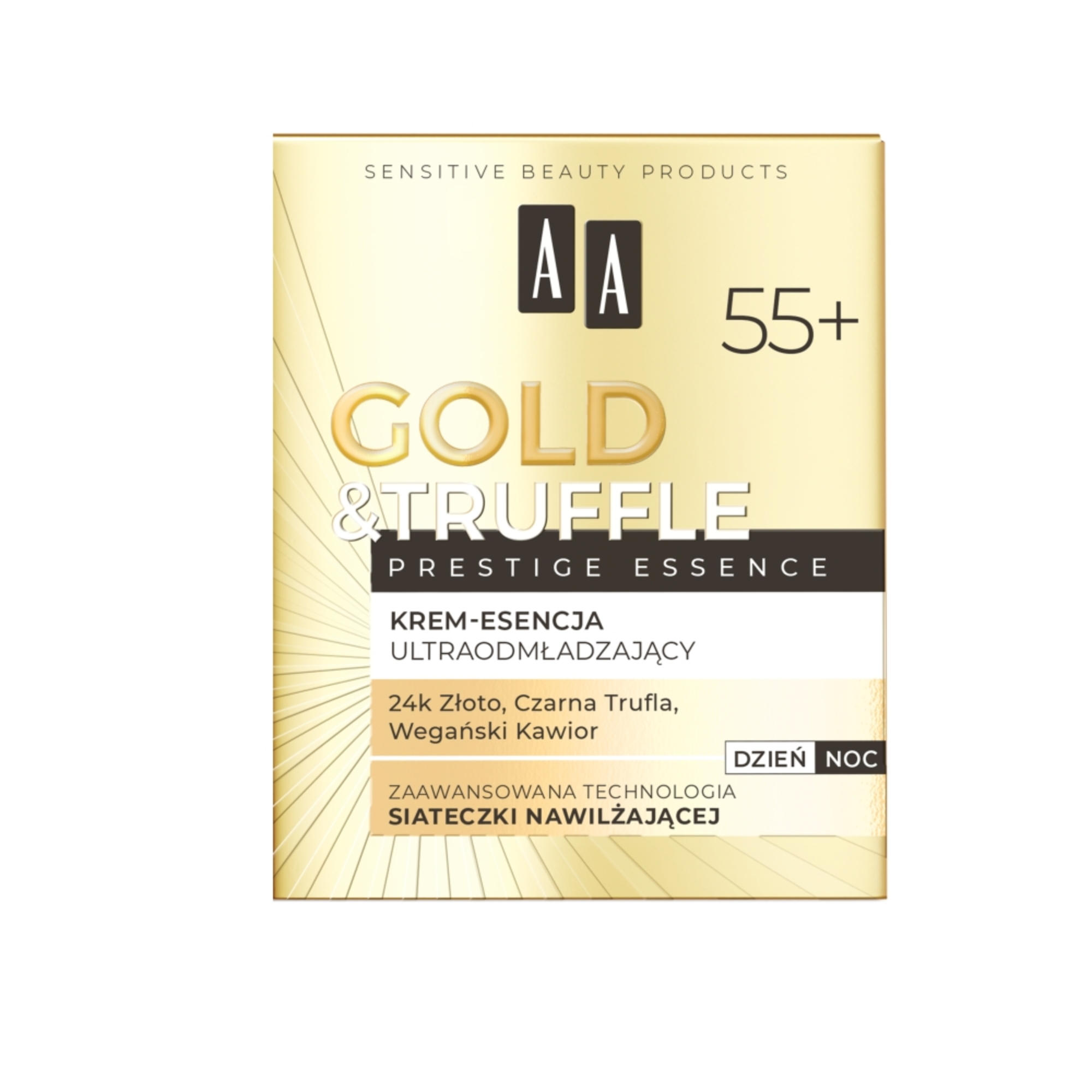 AA ultraodmładzający krem-esencja do twarzy 55+ Gold & Truffles Prestige Essence 50ml