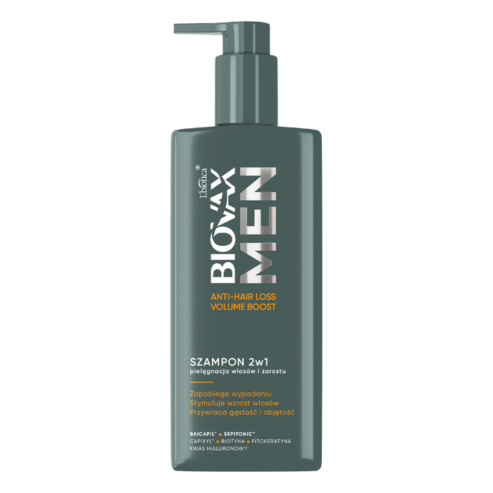 Biovax szampon 2w1 do włosów i brody Men Anti Hair-Loss & Volume 200 ml main product photo