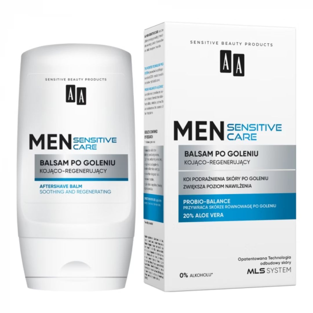 AA MEN balsam po goleniu kojąco-regenerujący Sensitive 100 ml
