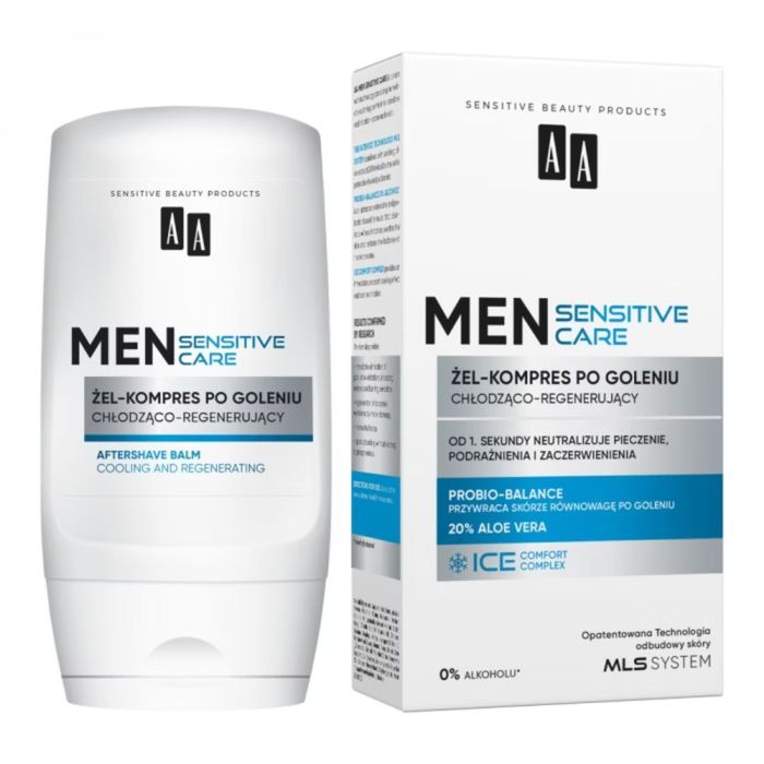 AA MEN żel-kompres po goleniu chłodząco-regenerujący Sensitive 100 ml main product photo