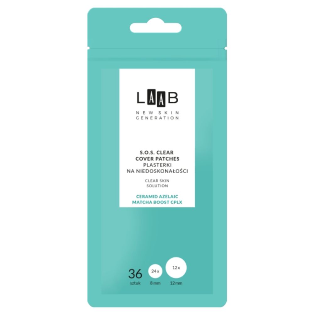 AA LAAB S.O.S. Clear Cover Patches plasterki na niedoskonałości 36 sztuk