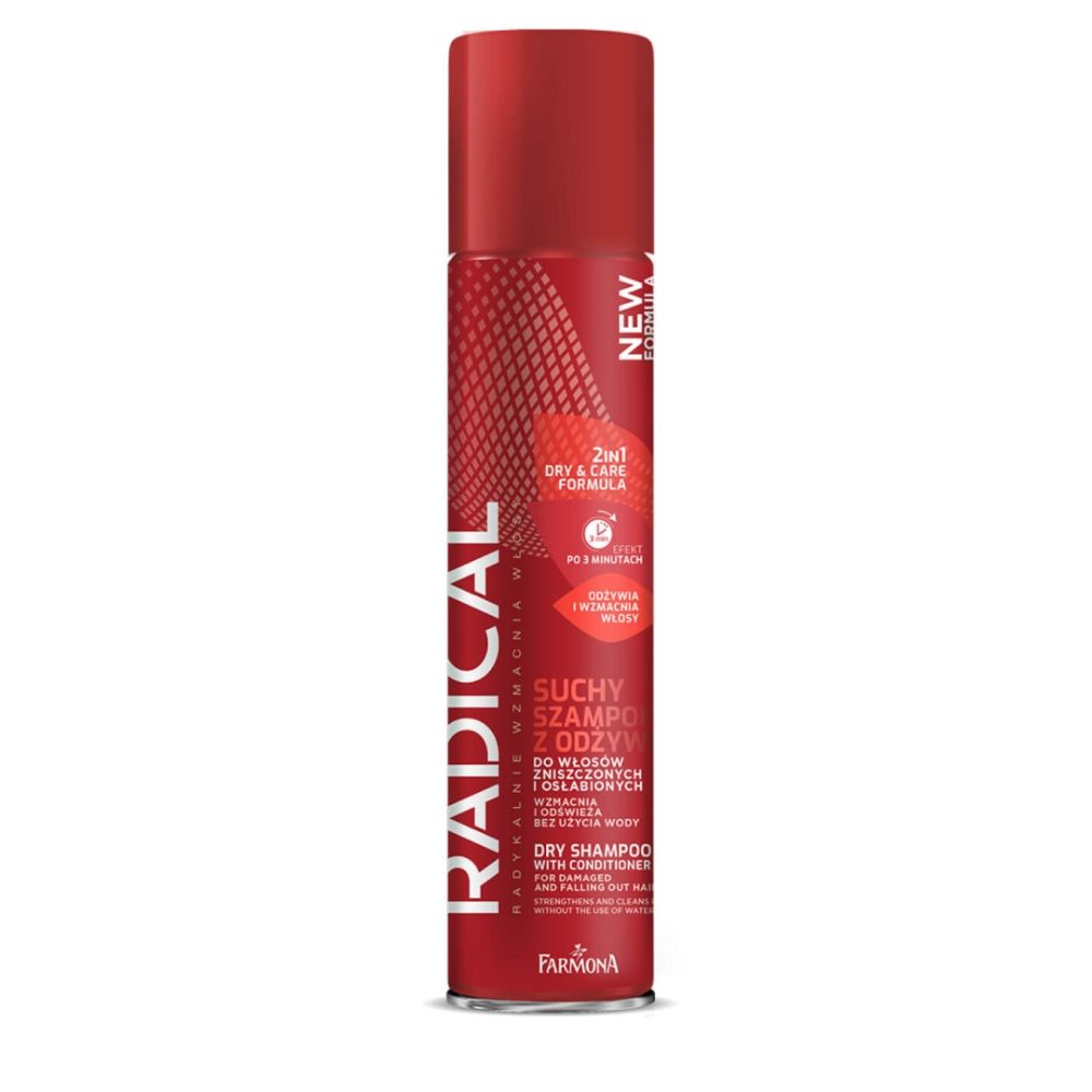 Radical 2 W 1 Dry& Care Suchy Szampon z Odżywką do włosów 180ml