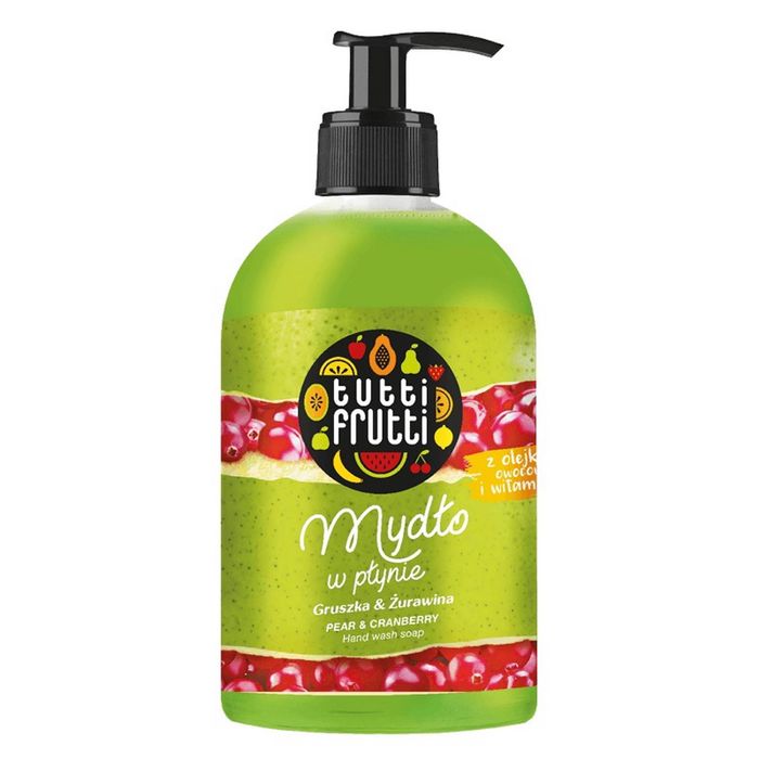 Tutti Frutti MOCNA GRUSZKA mydło w płynie z olejkami owocowymi i witaminą F, 500 ml main product photo