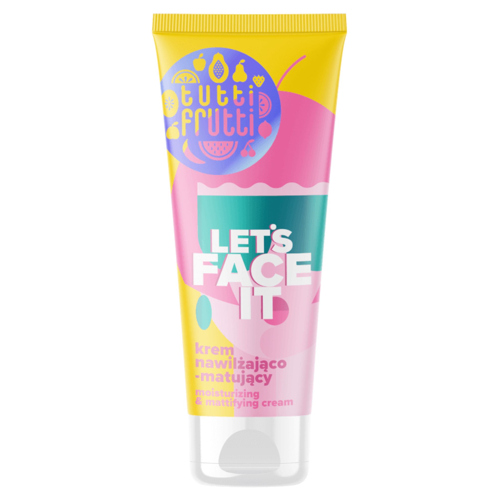 TUTTI FRUTTI Let's Face It krem nawilżająco–matujący do twarzy 50 ml