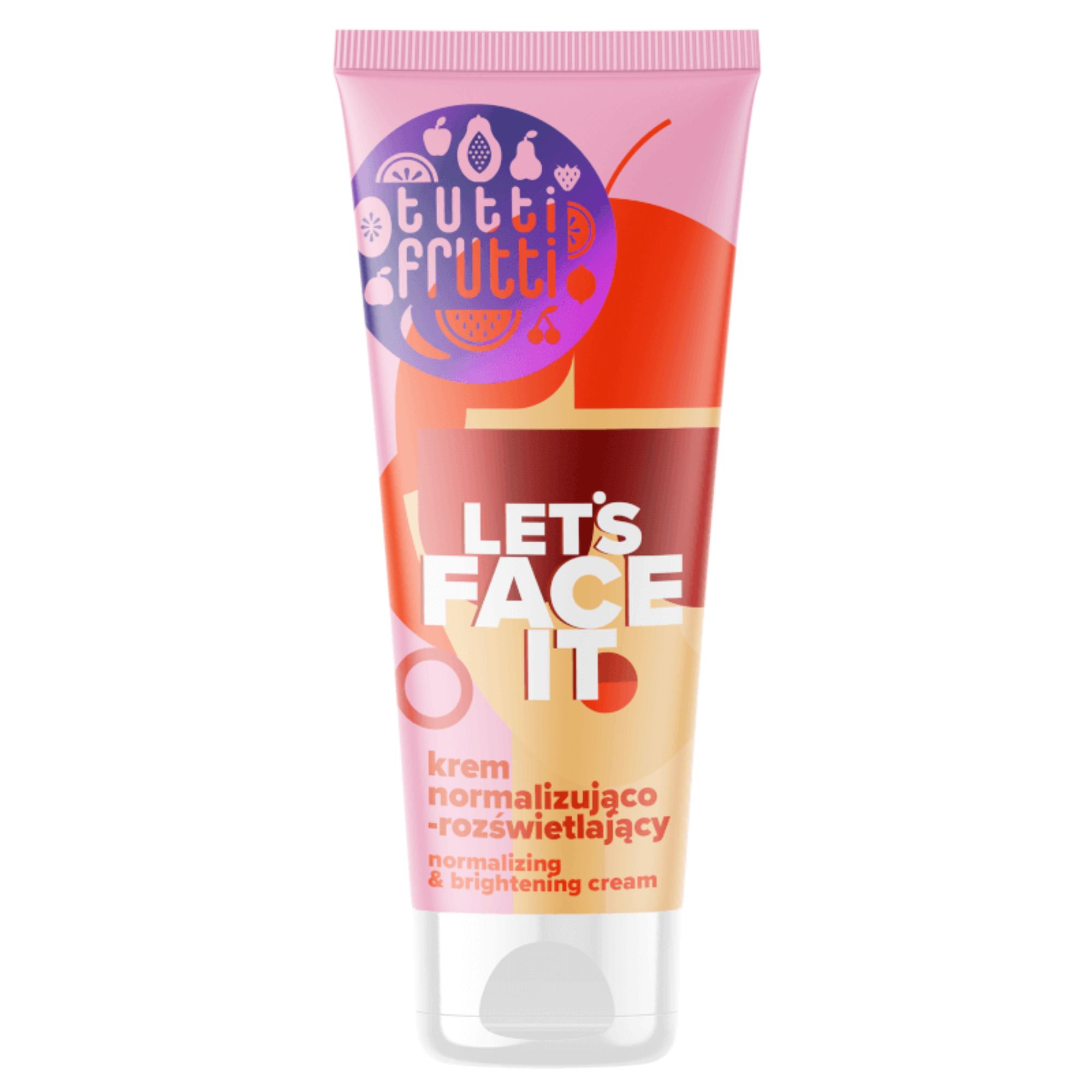 TUTTI FRUTTI Let's Face It krem normalizująco–rozświetlający do twarzy 50 ml