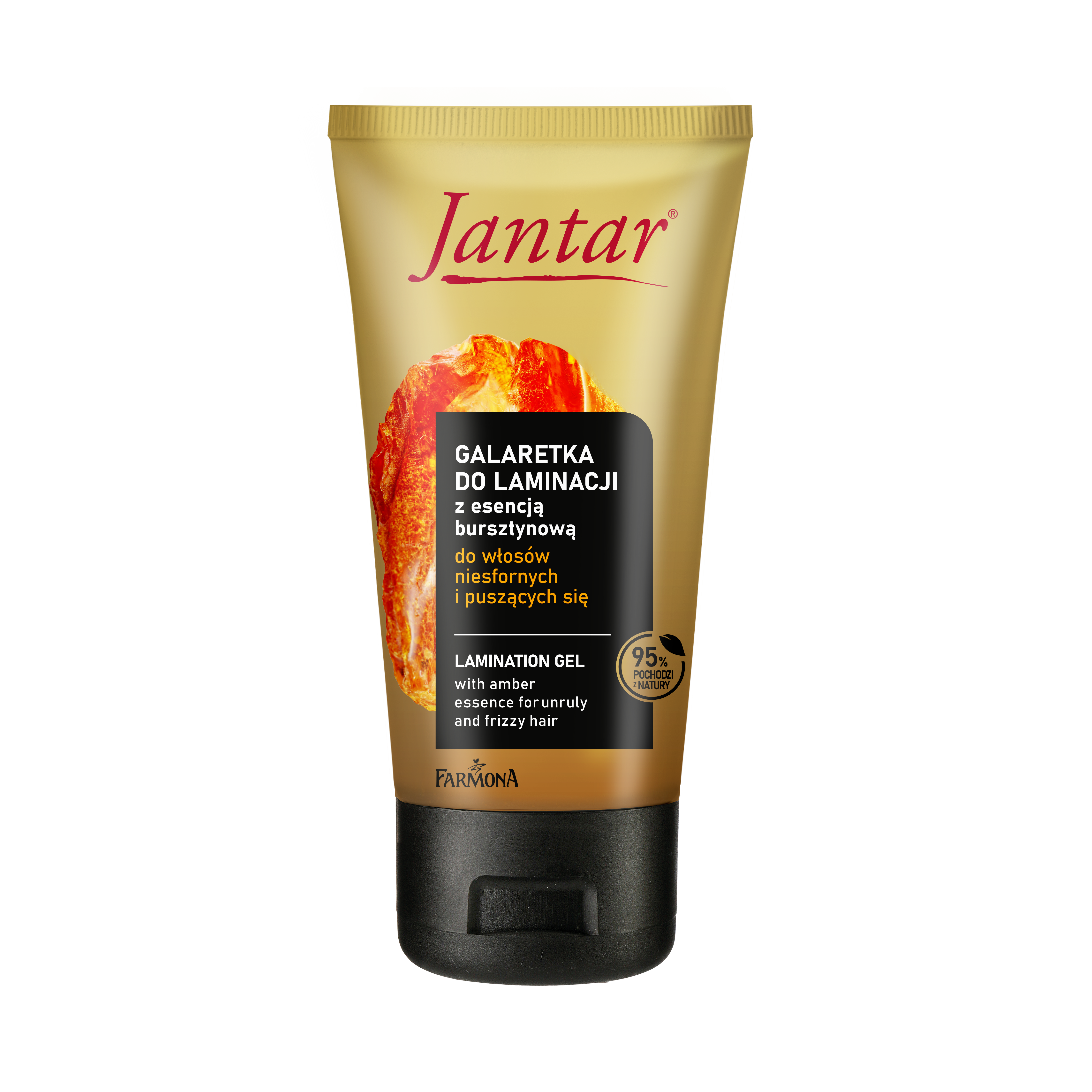 Jantar Galaretka do laminacji wlosów z esencją bursztynową do włosów niesfonych i puszących się, 150 g