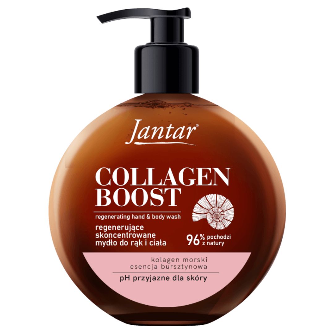 Jantar regenerujące mydło do rąk i ciała Collagen Boost 400 ml