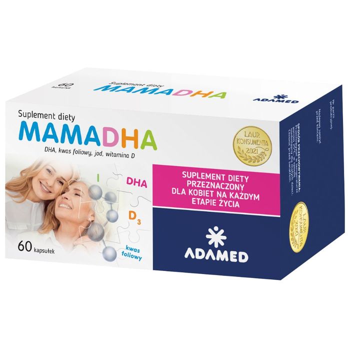 Adamed MamaDHA 60 kaspułek main product photo