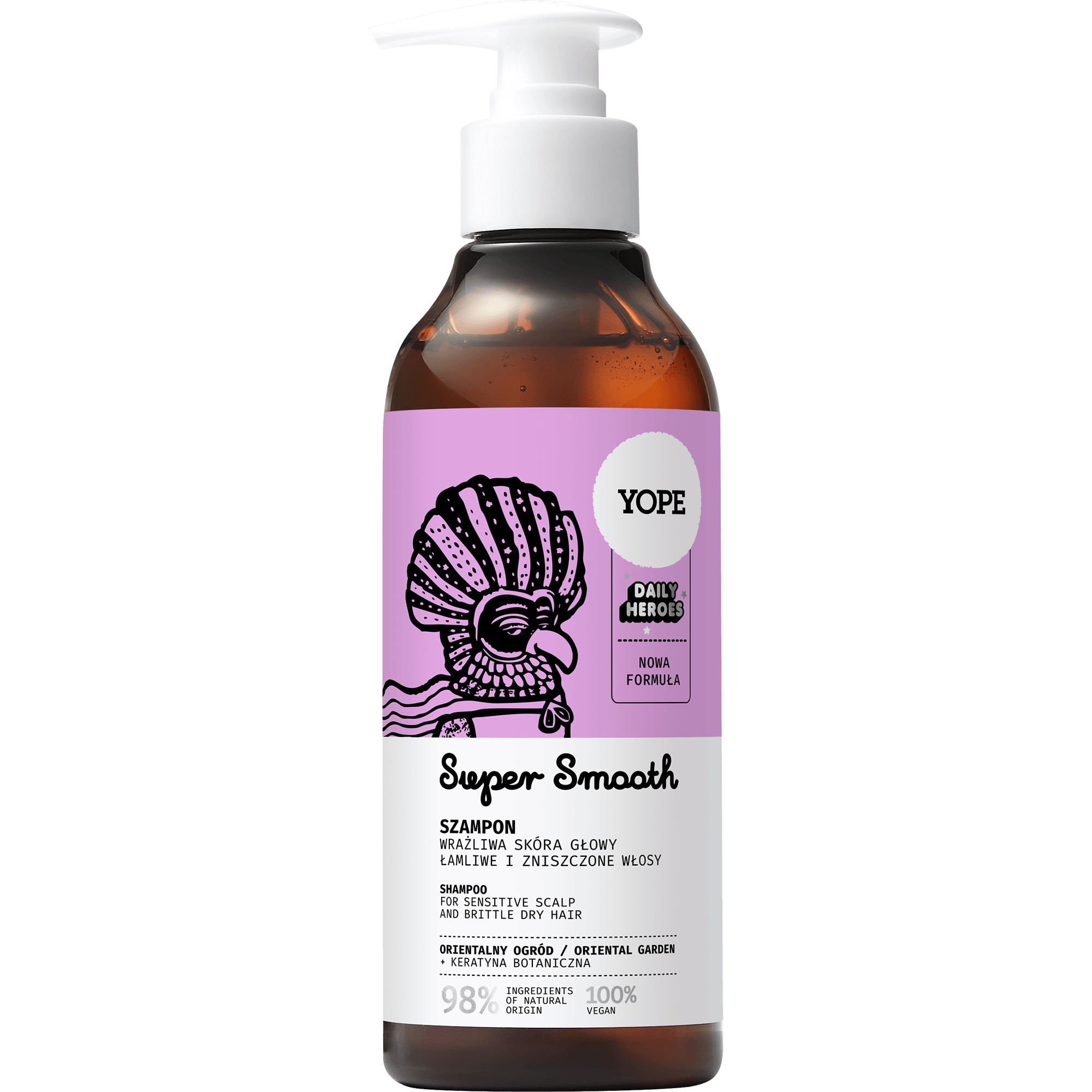 Yope naturalny szampon do włosów Super Smooth  - orientalny ogród 300 ml