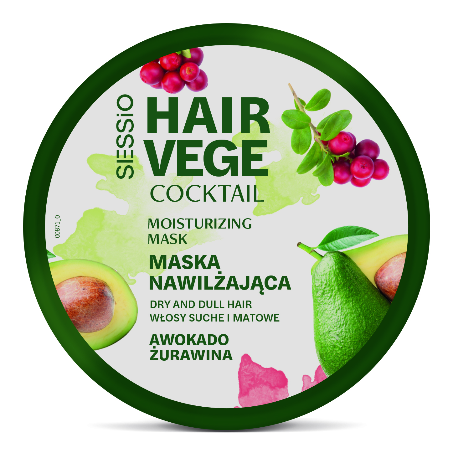 VEGE MASKA NAWILŻ. AWOKAD./ŻUR./250ML