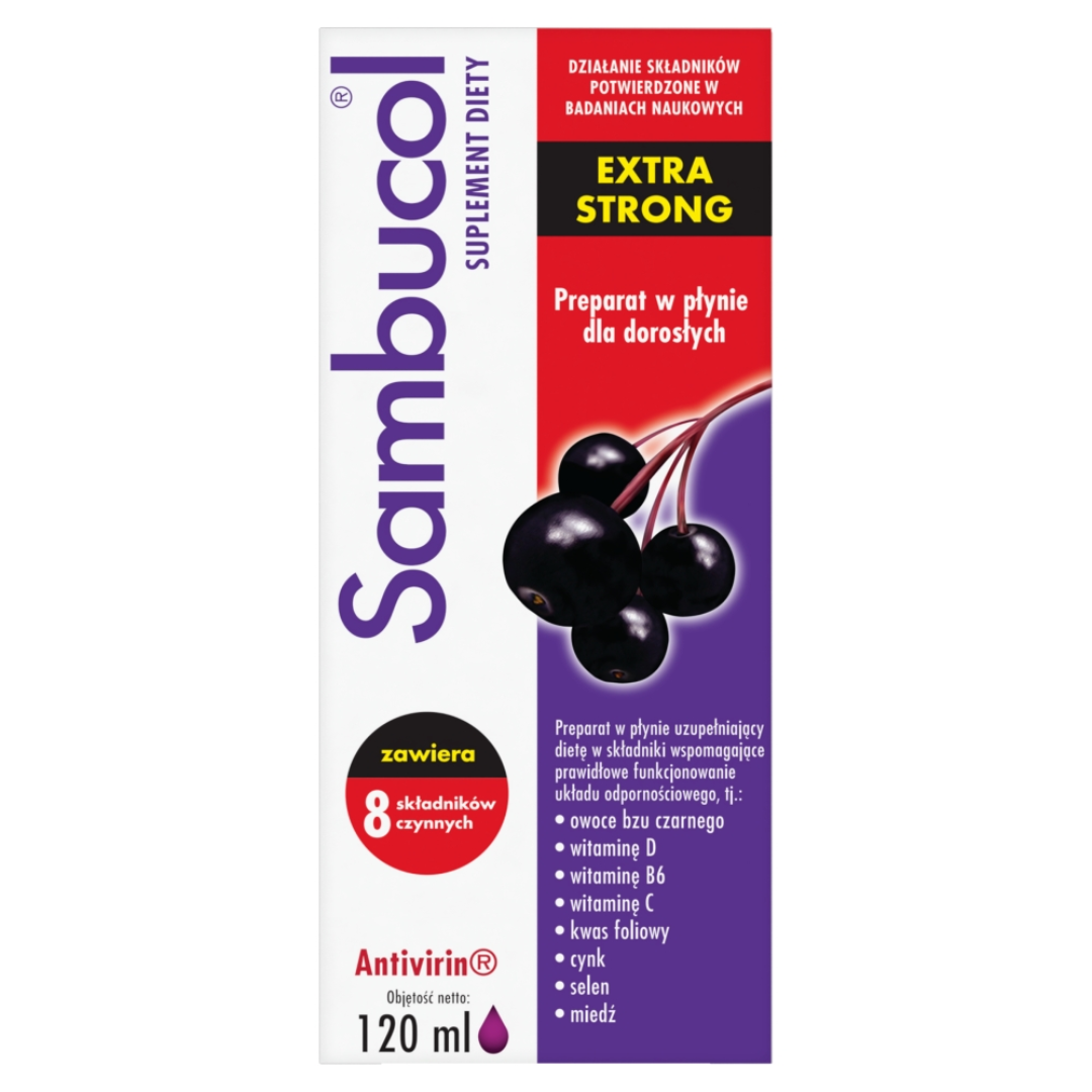 Sambucol Extra Strong preparat w płynie 120 ml