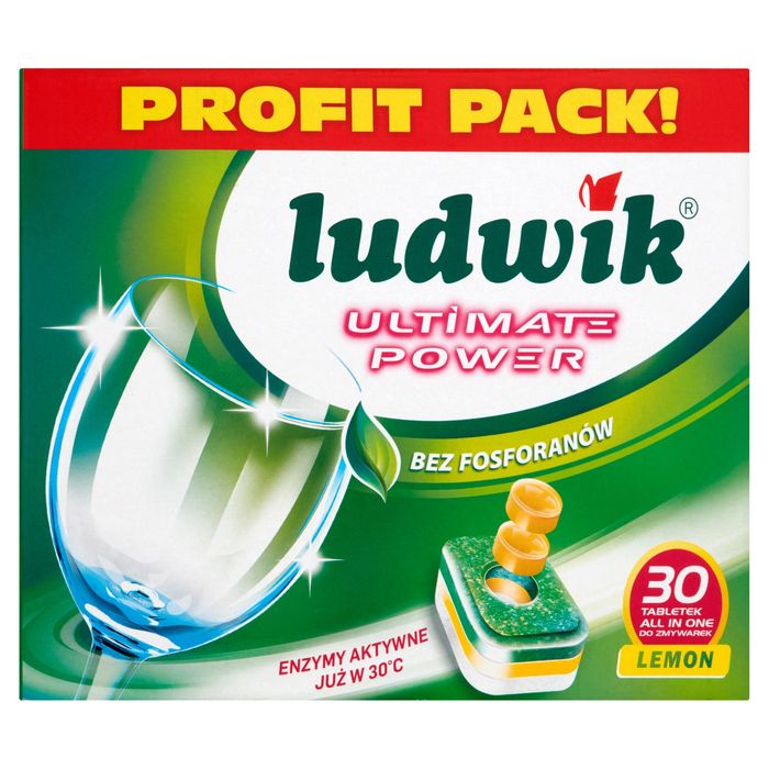 Ludwik Ultimate Power All in one Lemon Tabletki do zmywarek 540 g (30 sztuk) main product photo