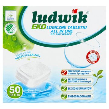 Ludwik All in one Ekologiczne tabletki do zmywarek 900 g (50 sztuk)