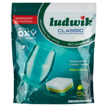 Ludwik Classic Lemon Tabletki do zmywarek 900 g (50 sztuk)
