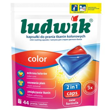 Ludwik Kapsułki do prania tkanin kolorowych 1,012 kg (44 prania)