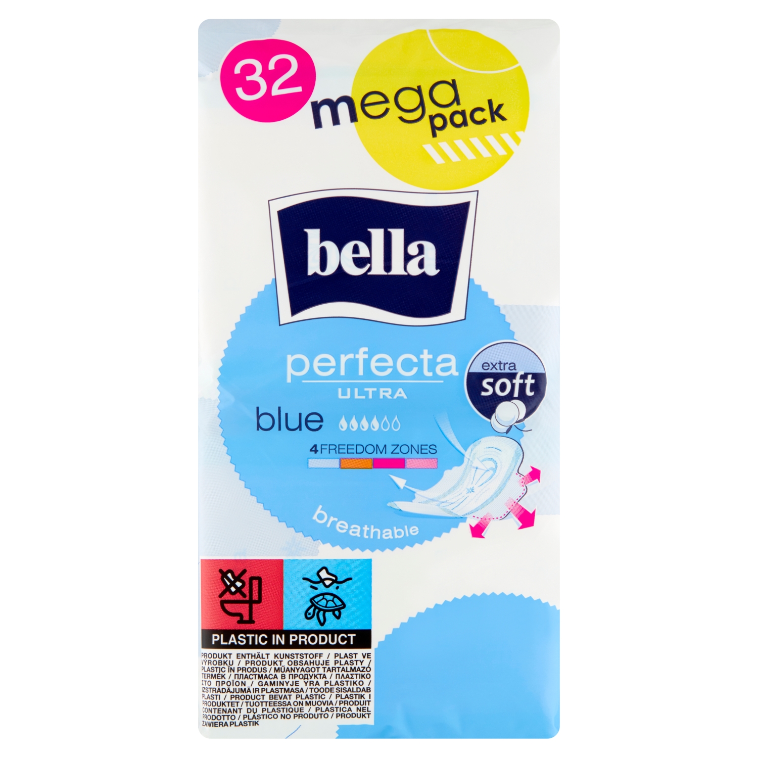 Bella&#x20;Perfecta&#x20;Ultra&#x20;Blue&#x20;Extra&#x20;Soft&#x20;Podpaski&#x20;higieniczne&#x20;32&#x20;sztuk