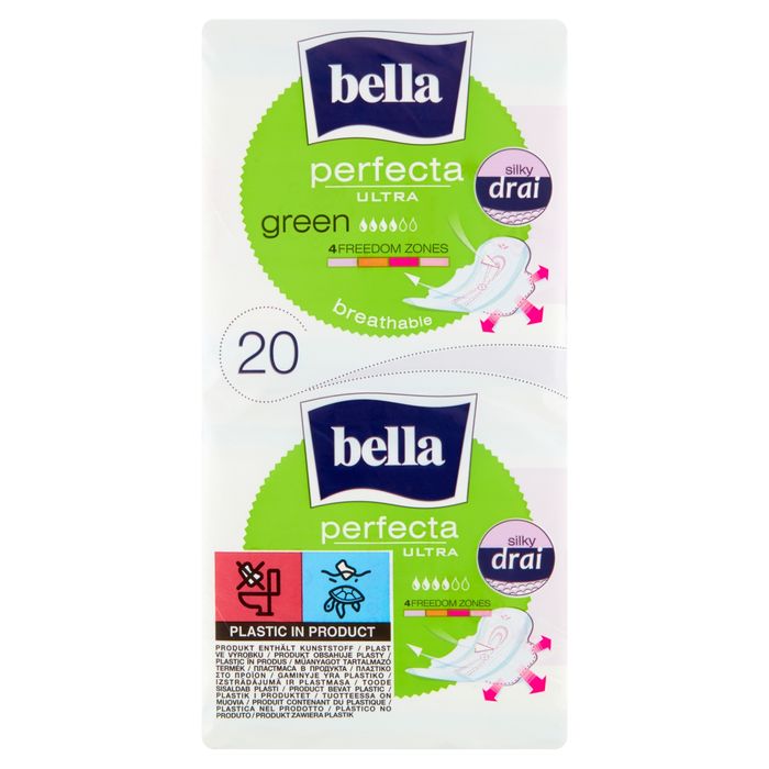 Bella Perfecta Ultra Green Silky Drai Podpaski higieniczne 20 sztuk main product photo