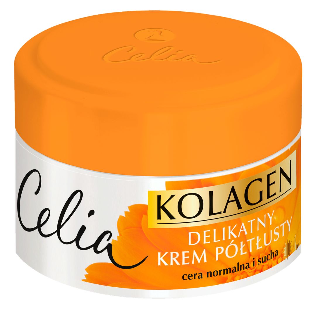 Celia Kolagen krem półtłusty z nagietkiem na dzień i na noc 50 ml