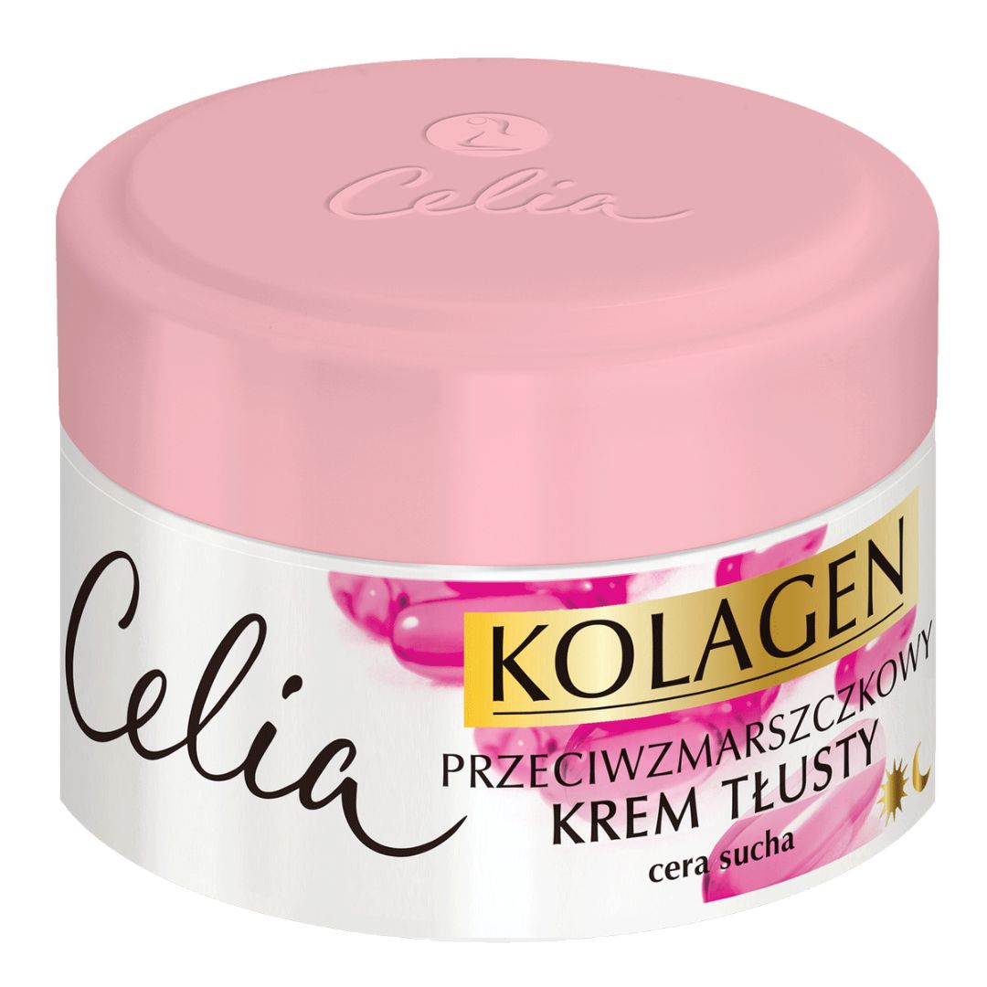 Celia Kolagen krem przeciwzmarszczkowy tłusty z witaminami na dzień i na noc 50 ml