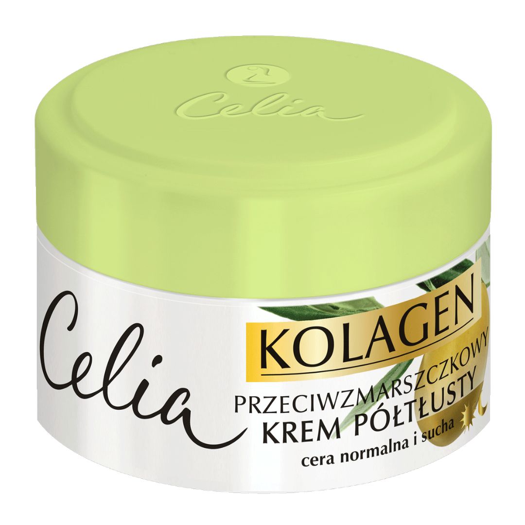  Celia Kolagen krem przeciwzmarszczkowy półtłusty z oliwką 50 ml