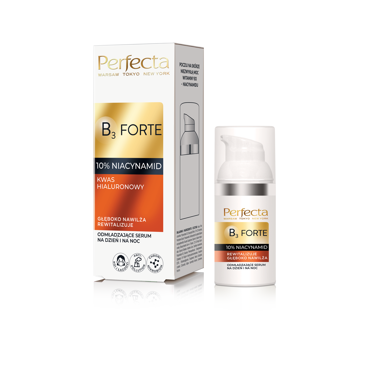 PERFECTA B3 Forte Serum do Twarzy z 10% stężeniem witaminy B3 30ML