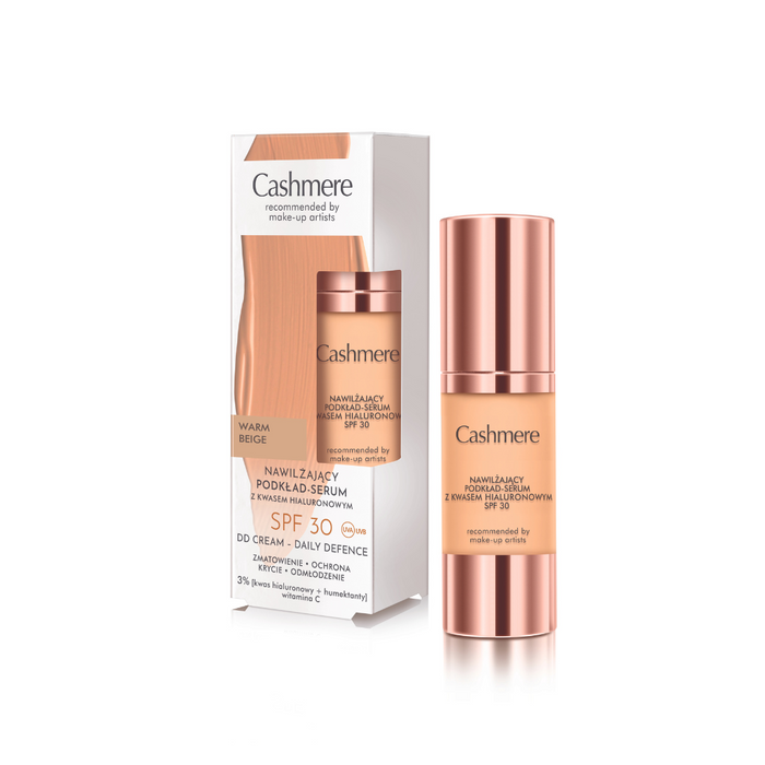 Cashmere DD Nawilżający podkład-serum z kwasem hialuronowym SPF 30 Warm Beige main product photo