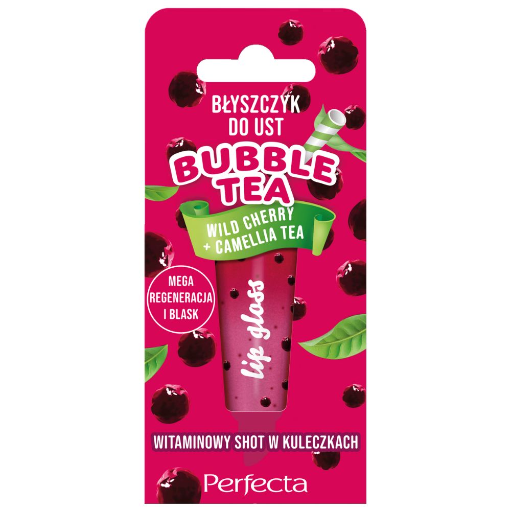 Perfecta błyszczyk BUBBLE TEA WILD CHERRY 10G main product photo