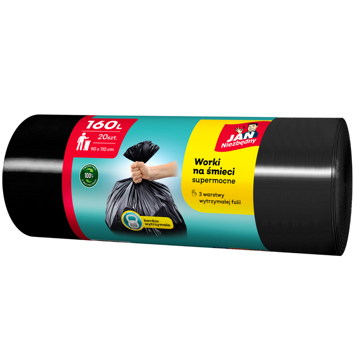 JAN NIEZBĘDNY worki na śmieci 160L 20 szt. main product photo