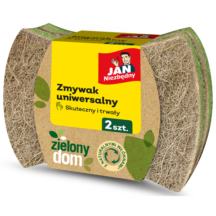 Jan Niezbędny Zielony dom Zmywak uniwersalny 2 sztuki main product photo