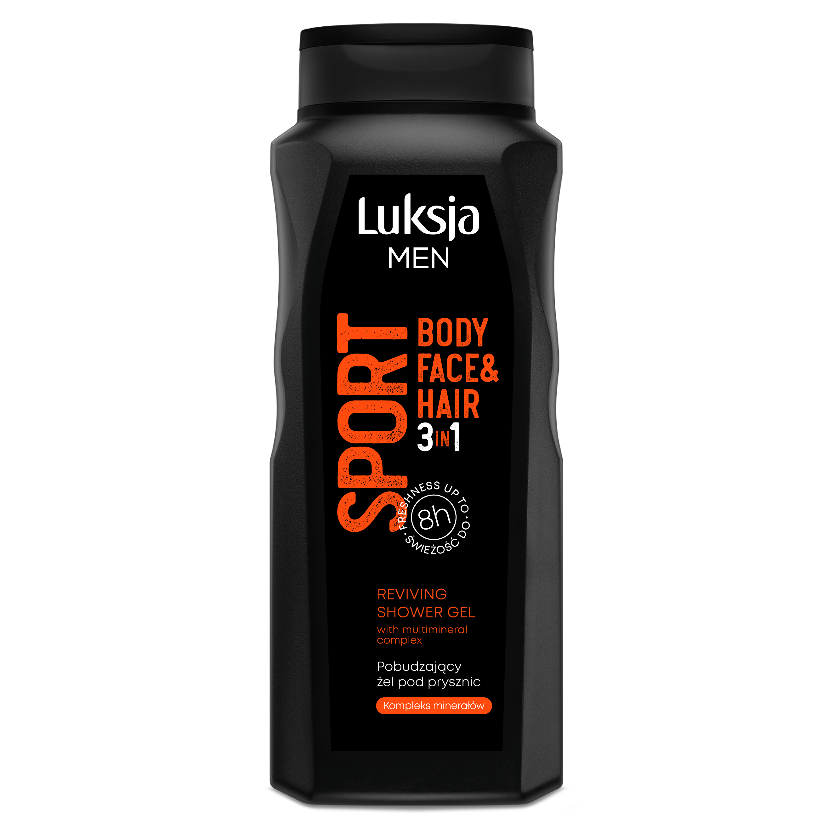 Luksja Men Sport Pobudzający żel pod prysznic 3w1 500 ml