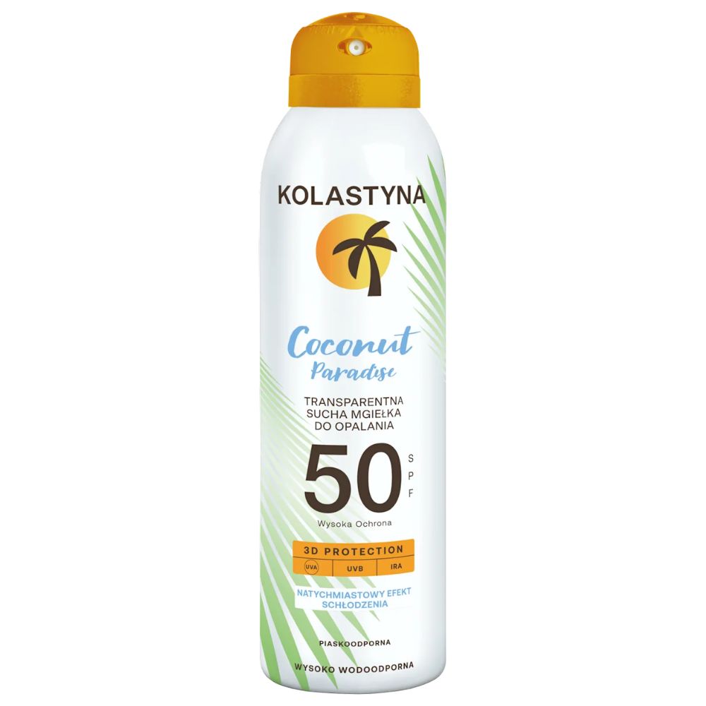 Kolastyna Coconut Paradise transparentna mgiełka ochronna SPF50 150 ml