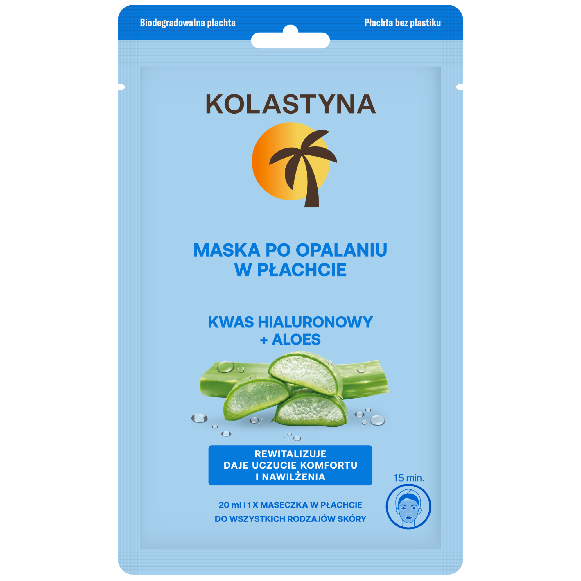 KOL MASKA W PŁACHCIE PO OPALANIU 20 ML main product photo