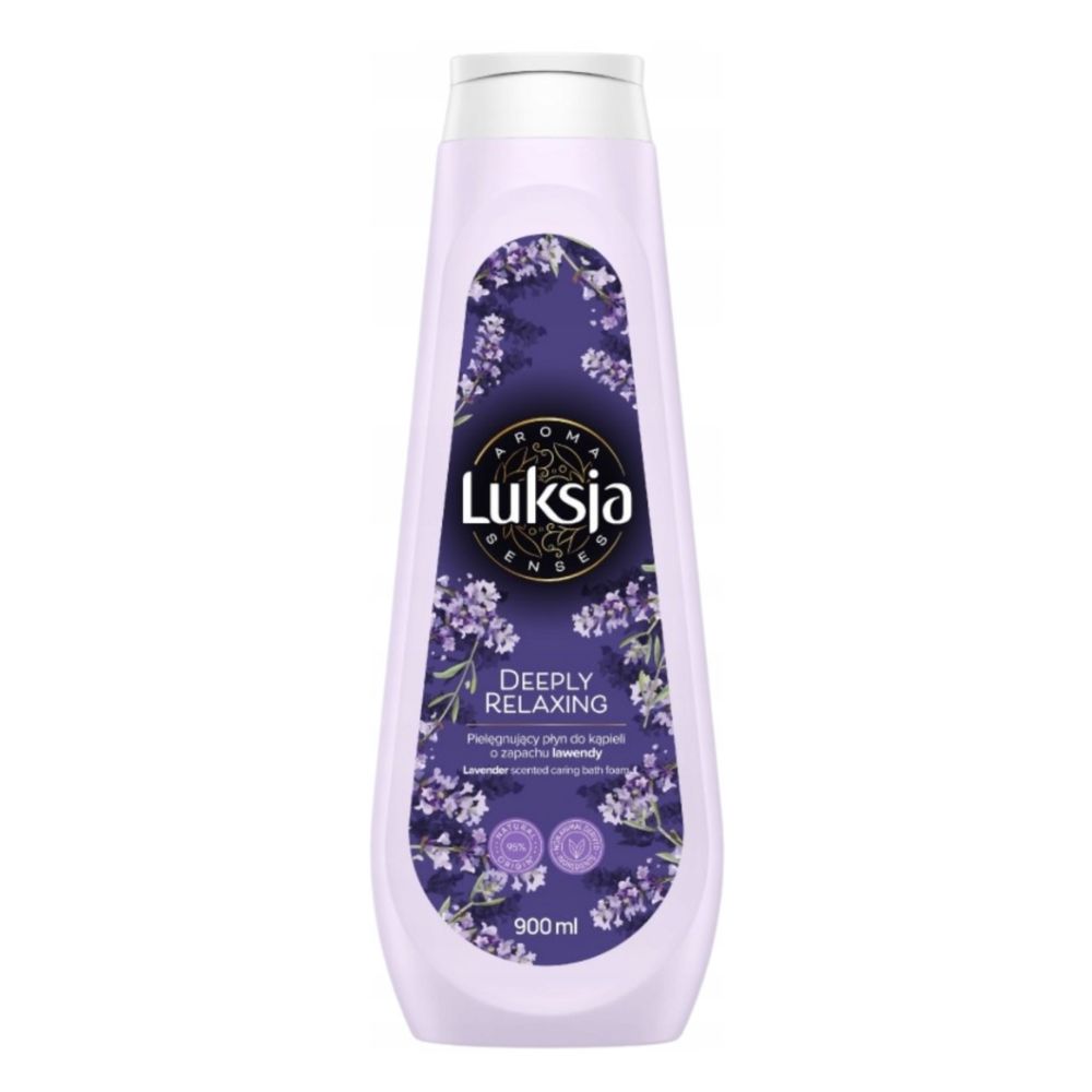 Luksja Aroma Deeply Relaxing Płyn do kąpieli o zapachu lawendy 900 ml