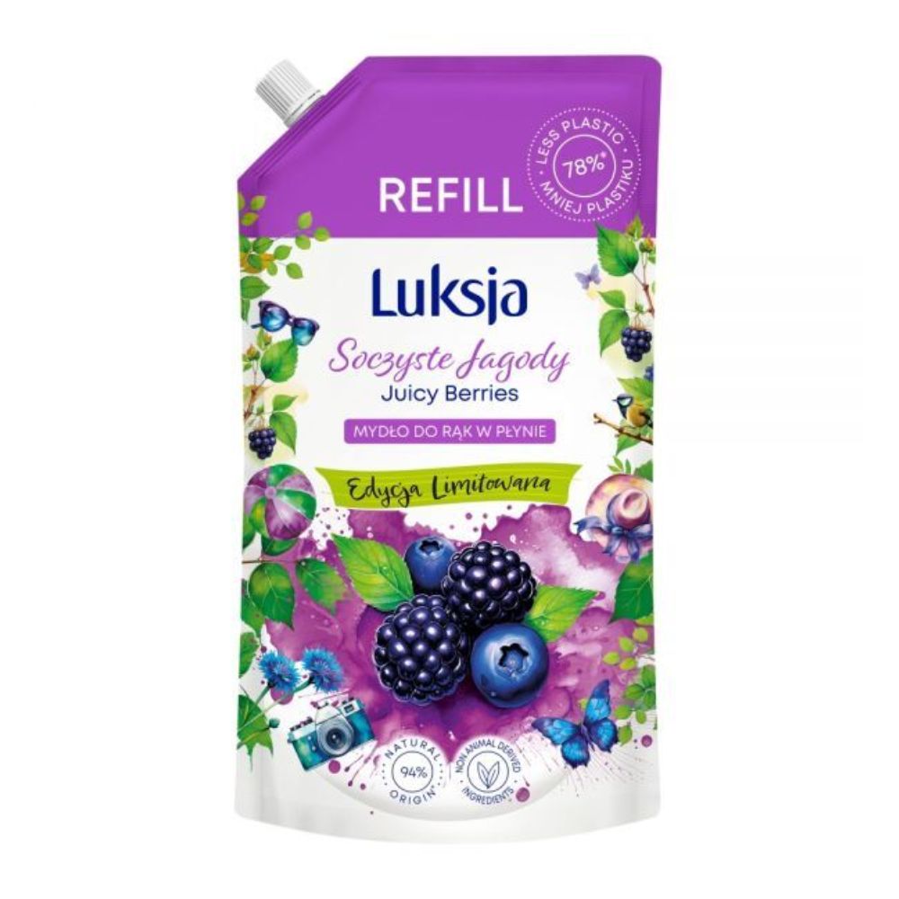 Luksja Mydło do rąk w płynie soczyste jagody zapas 900 ml