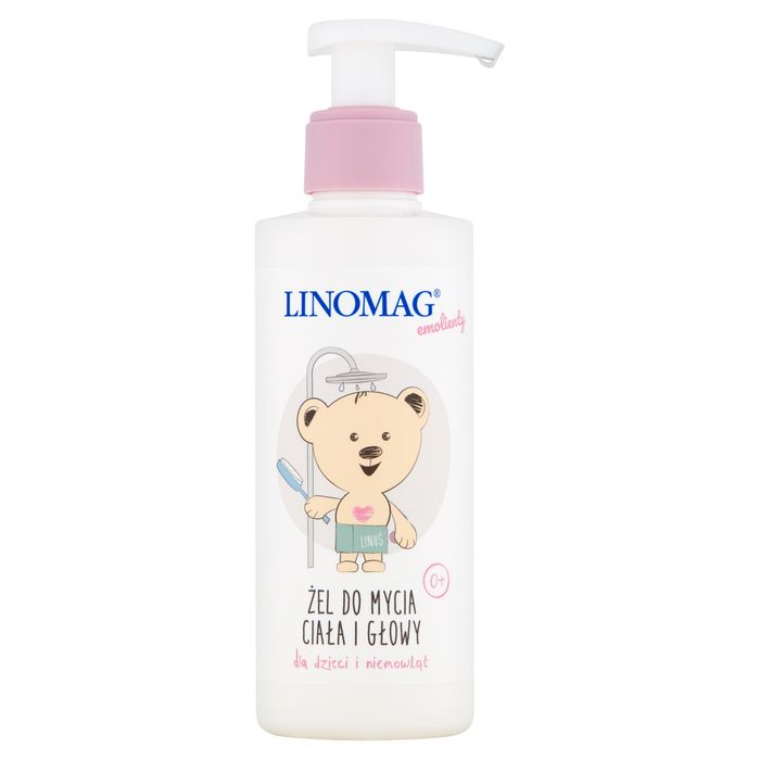 Linomag Emolienty Żel do mycia ciała i głowy dla dzieci niemowląt 200 ml main product photo