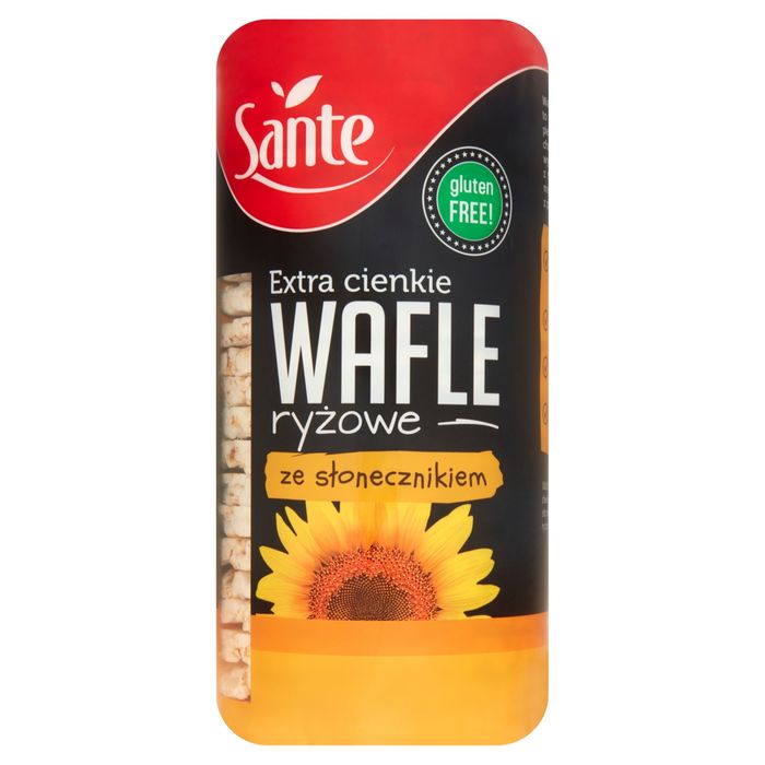 Sante Extra cienkie wafle ryżowe ze słonecznikiem 110 g main product photo