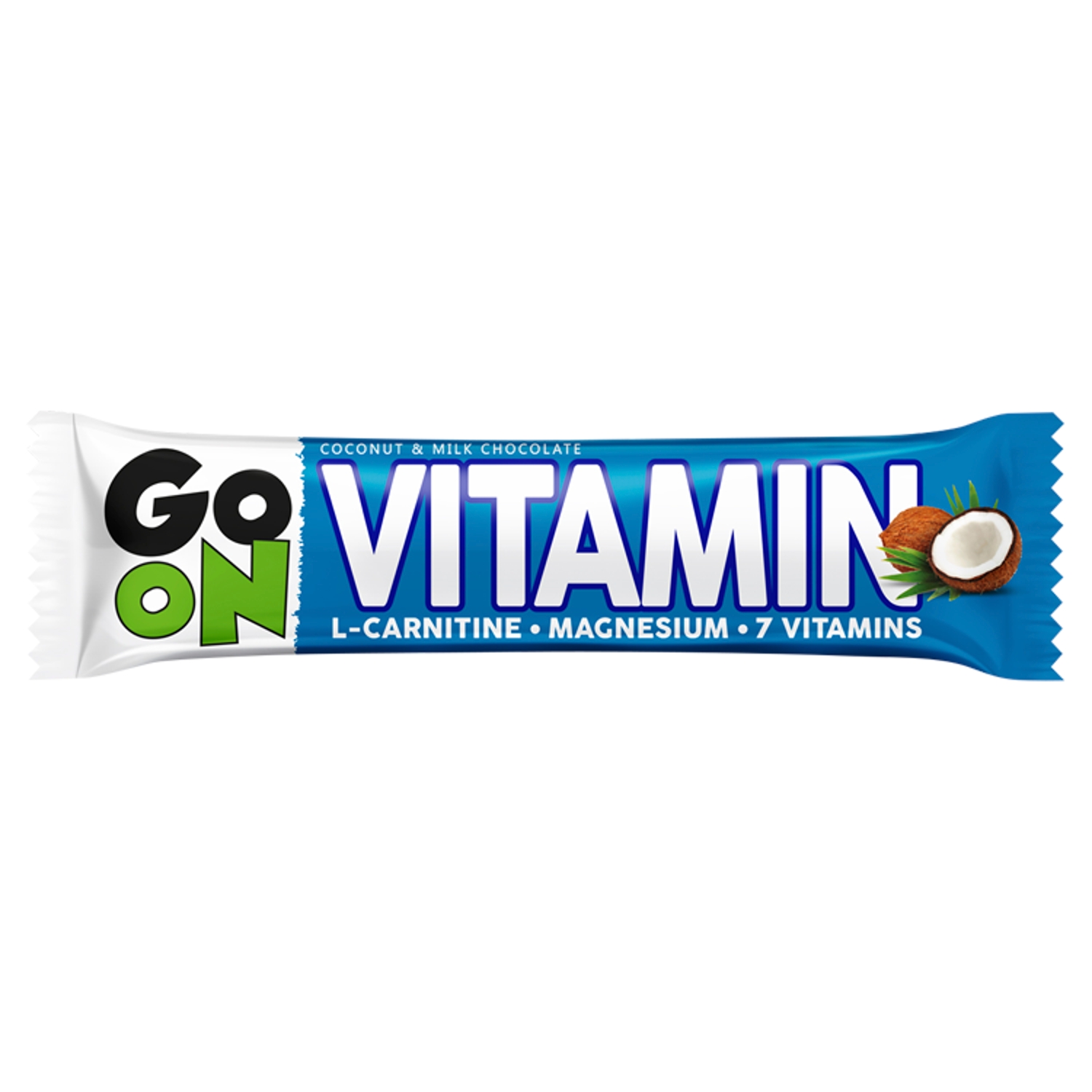 Sante Go On Vitamin Baton kokosowy z L-karnityną magnezem i witaminami oblany mleczną czekoladą 50 g